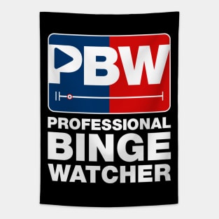 Professional Binge Watcher v3 Tapestry