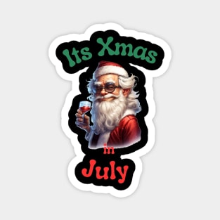 Santa Claus Christmas in July Magnet