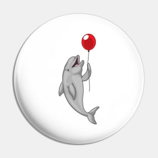 Dolphin Balloon Pin