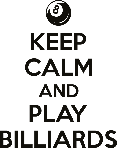 Keep calm and play billiards Kids T-Shirt by nektarinchen