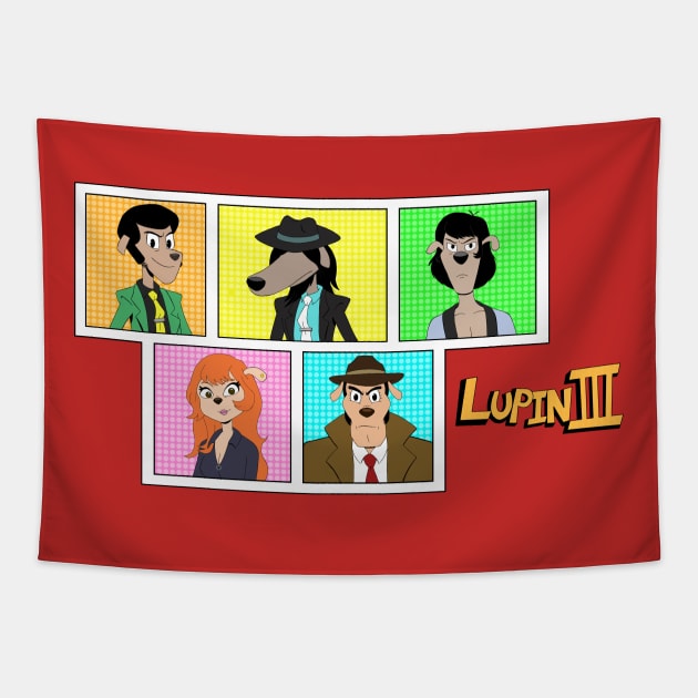 Lupin III in Ducktales Tapestry by Beck’s Randoms