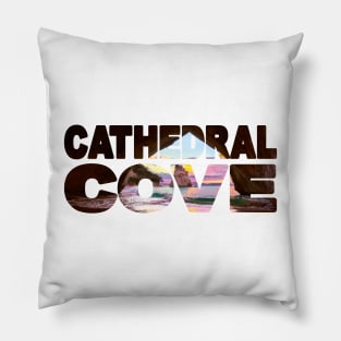 CATHEDRAL COVE - New Zealand Sunset Glow Pillow