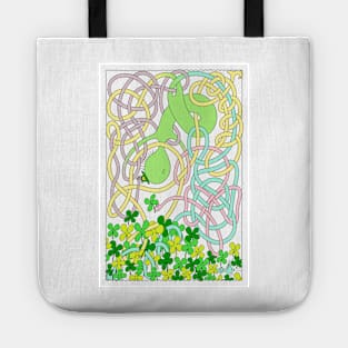 Mr Squiggly Four-Leaf Clover Tote