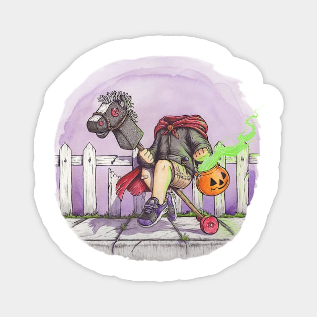 The Headless Horseboy Magnet by AJIllustrates