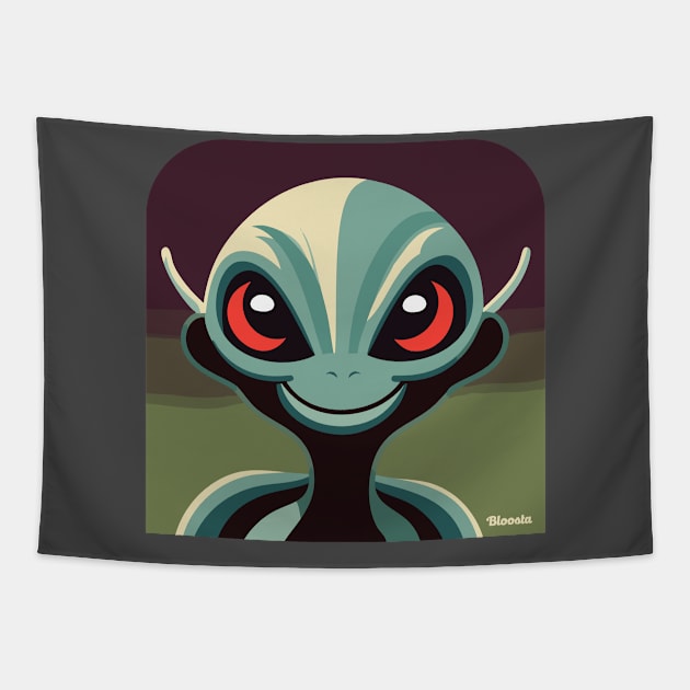 Happy Alien Tapestry by Bloosta