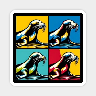 Pop Art Sea Lion Magnet