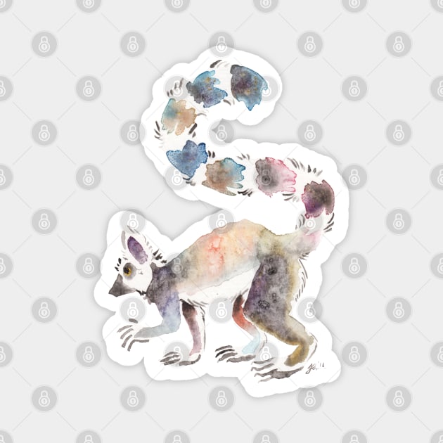 Splotchy Lemur Magnet by Temrin