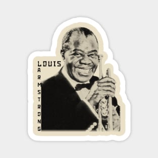 louis armstrong visual art Magnet