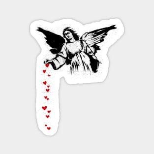 Banksy's Angel Hearts Magnet