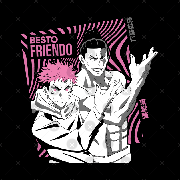 Besto Friendo Anime Fanart by Planet of Tees