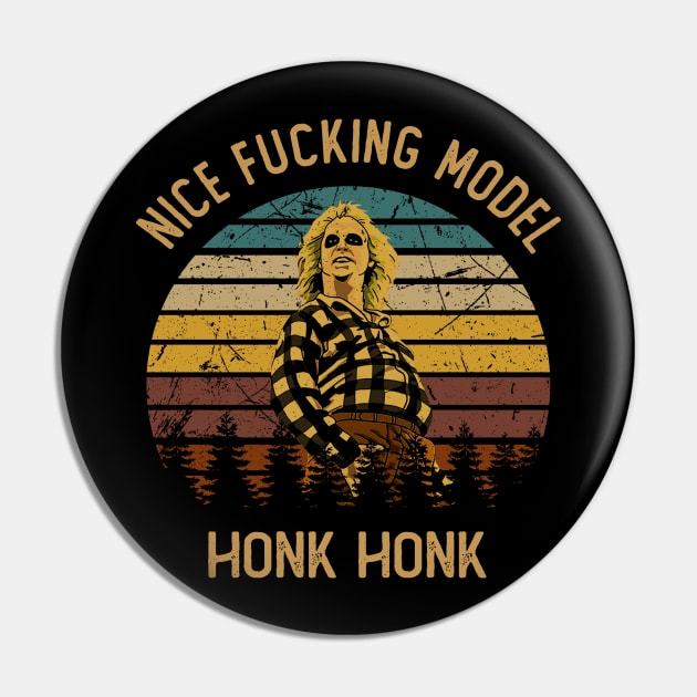 Vintage Nice F'cking Model Quotes Pin by Black Demon Bear