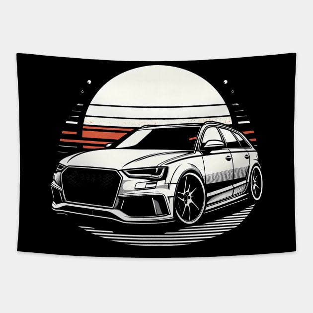 Audi A4 A6 Stationwagon Tapestry by TaevasDesign