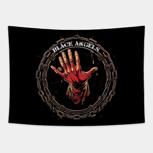 Chained Black Angels Tapestry