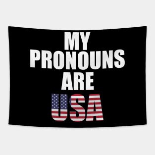 my pronouns are usa 4th of july Tapestry