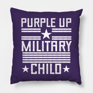Purple Up For Military Kids - Month of the Military Child 2023 Pillow