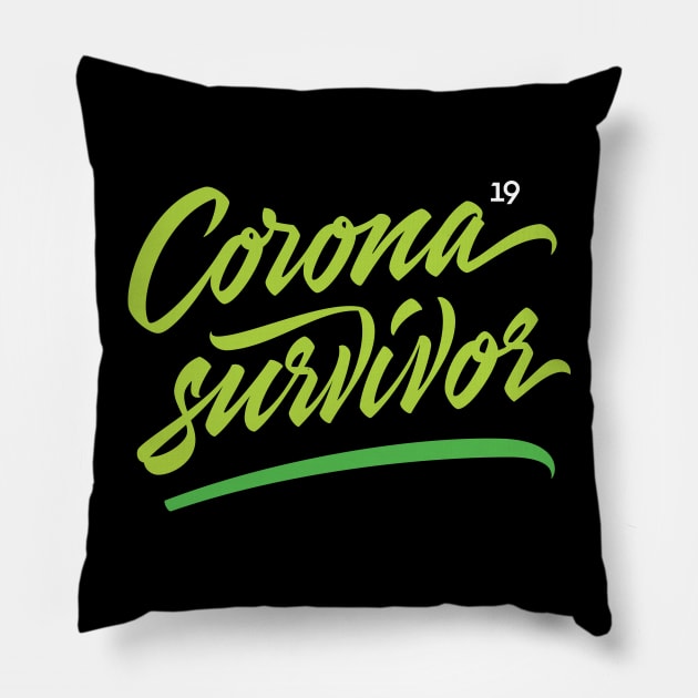 Coronavirus Survivor Pillow by Already Original