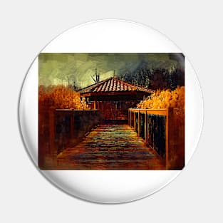 The Pavilion By The River In Gothic Oil Pin