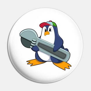 Penguin as Mechaic with Tool Pin