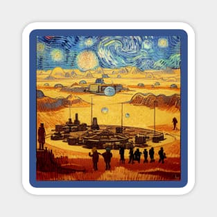 Starry Night in Mos Eisley Tatooine Magnet