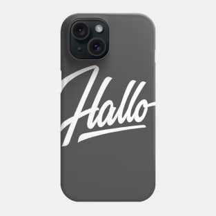 Hallo_Wht Phone Case