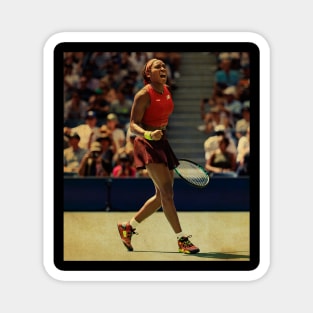 Vintage expression Coco Gauff Magnet