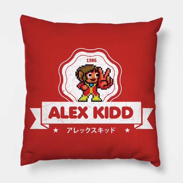 Alex Kidd Pillow by Slippytee