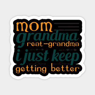 I Went From Mom Bruh Funny Mother's Day for Mom Wife Magnet