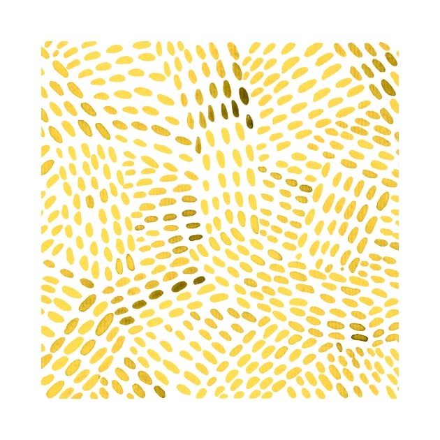 Watercolor dotted lines - yellow by wackapacka