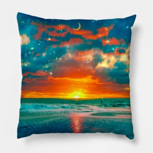 Rainbow Sunset Pillow