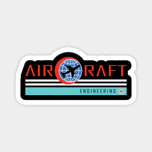 aircraft engineering, aerospace engineer logo Magnet