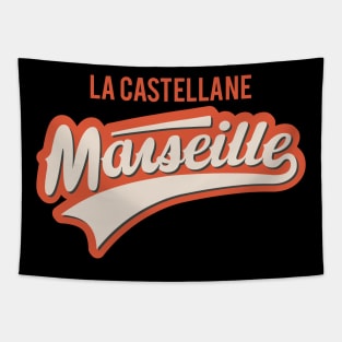 Marseille La Castellane - Marseille La Castellane Schriftzug - La Castellane Logo Tapestry