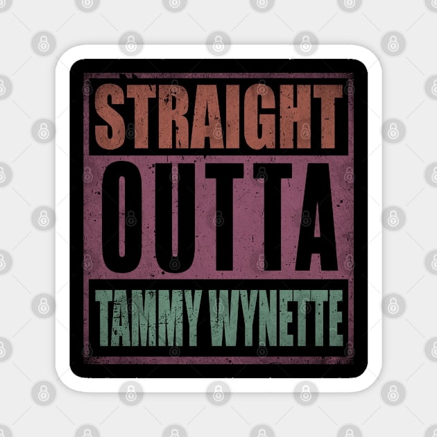 Vintage Proud Name Wynette Retro Style Straight Outta Magnet by Shana Pfannerstill