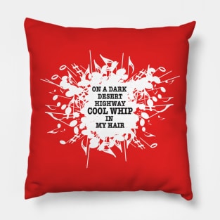 Music Lyric Misfires version 2 Pillow