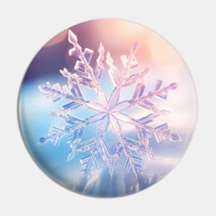 Snow Flake Nature Serene Tranquil Peace Pin