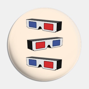 3D Glasses Pin