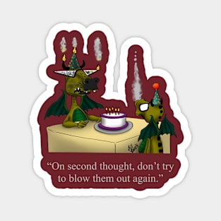 Funny Spectickles Dragon Birthday Humor Magnet