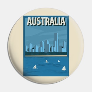 Australia Travel Poster Pin