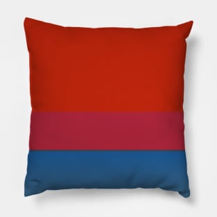 №1(Royal red and blue) Pillow