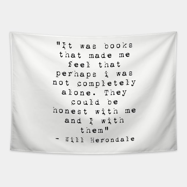 Will Herondale Quote Tapestry by Carol Oliveira