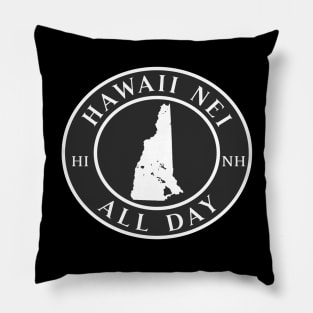 Roots Hawaii and New Hampshire by Hawaii Nei All Day Pillow