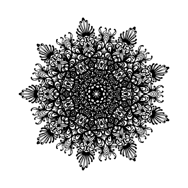 Ornamental Mandala Star Design GC-003 by GraphicCharms