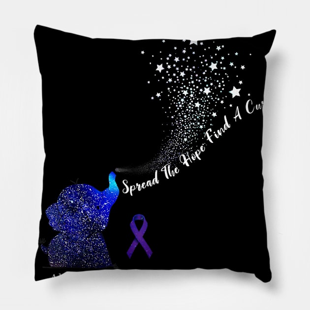 Alzheimer Awareness Spread The Hope Find A Cure Gift Pillow by thuylinh8