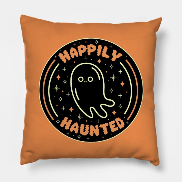 Happily Haunted Pillow by Doodle by Meg