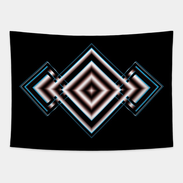 Mayan Jewelry Precious Electric Blue Design Tapestry by joolsd1@gmail.com