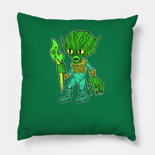 Martian Saucerman Pillow