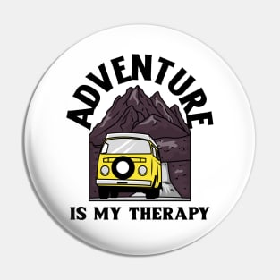 adventure is my therapy Pin