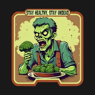 Broccoli zombie healthy life T-Shirt