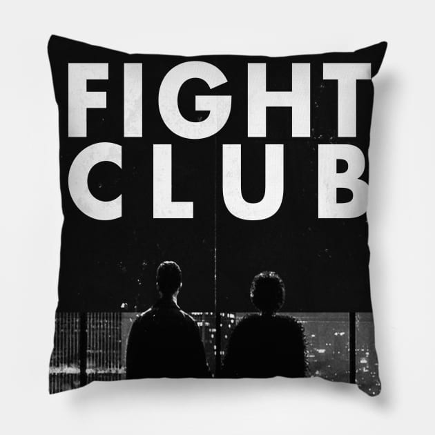Fight Club Art Pillow by Paskwaleeno