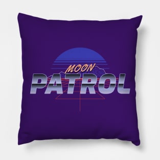 Moon patrol tshirt Pillow