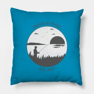 Fishing in Peace Pillow